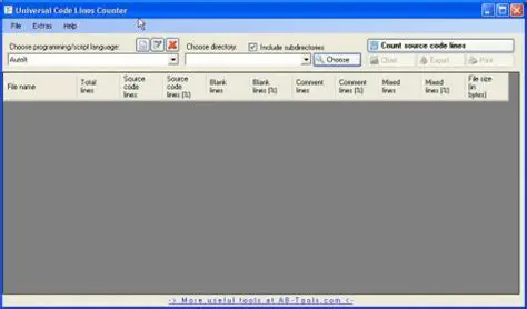 Key Features of Universal Code Lines Counter