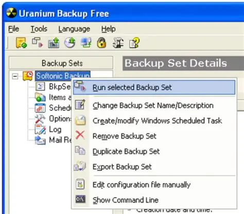 Key Features of Uranium Backup
