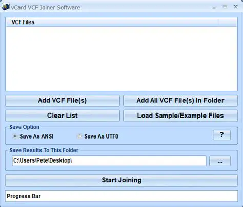 Key Features of vCard VCF Joiner Software