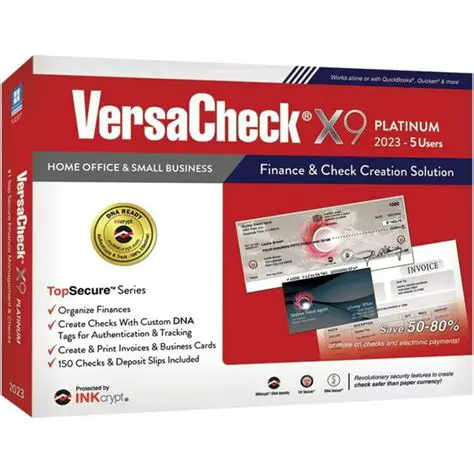 Key Features of VersaCheck 2002 Premium PLUS