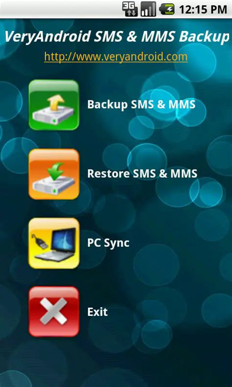 Key Features of VeryAndroid SMS Backup