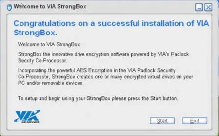 Key Features of VIA StrongBox