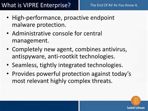 Key Features of VIPRE Enterprise