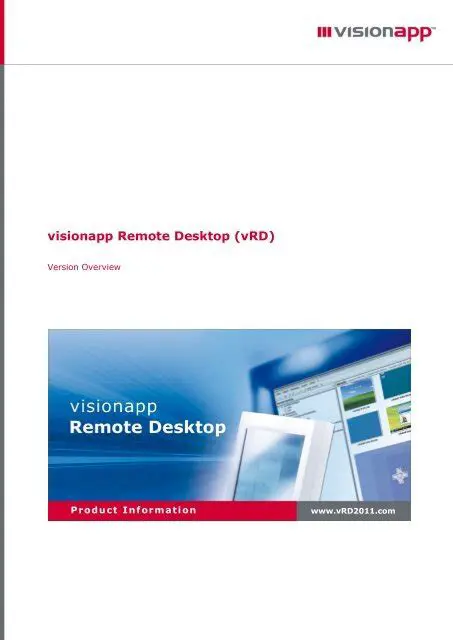 Key Features of visionapp Remote Desktop