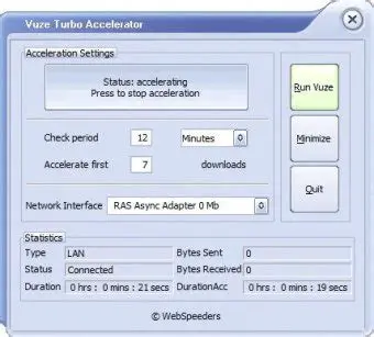 Key Features of Vuze Turbo Accelerator