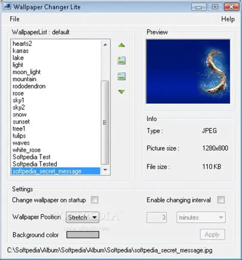 Key Features of Wallpaper Changer Lite