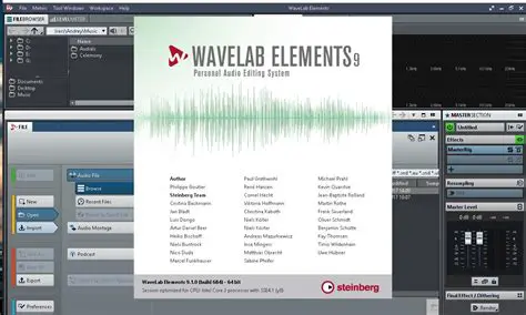 Key Features of WaveLab LE