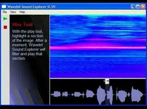 Key Features of Wavelet Sound Explorer