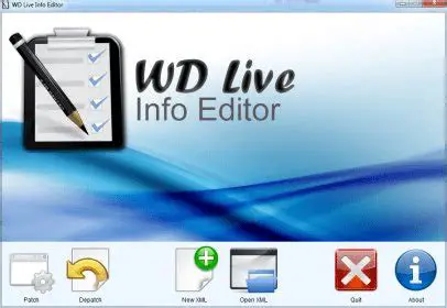 Key Features of WD Live Info Editor