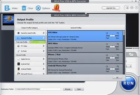 Key Features of WinX Free VOB to AVI Converter