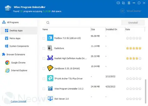 Key Features of Wise Program Uninstaller
