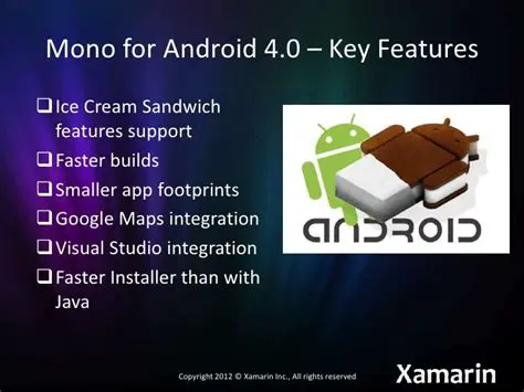 Key Features of Xamarin Mono for Android Installer