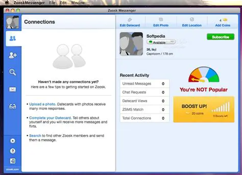 Key Features of Zoosk Messenger