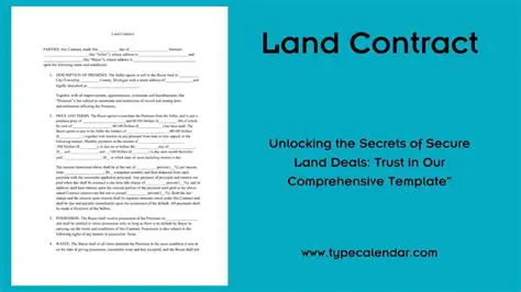 Key Players in a Land Contract