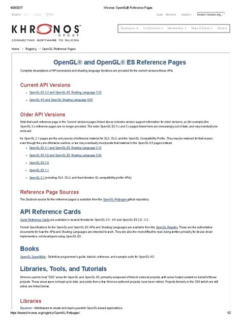 Khronos OpenGL Extension Document