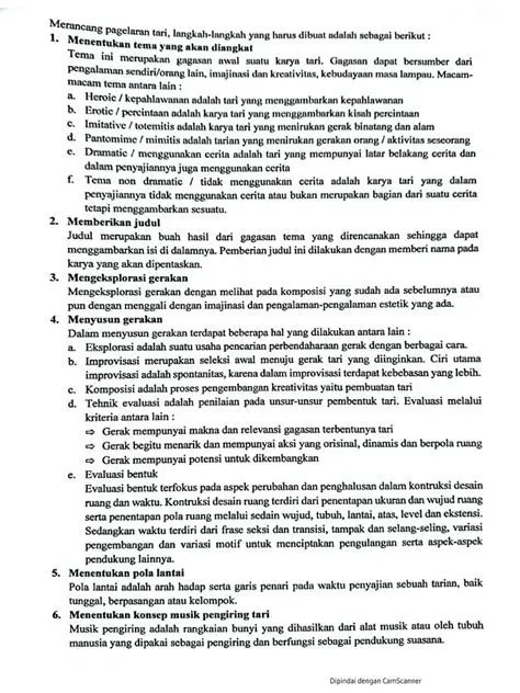 Konsep Dasar Menyusun Karya Tari