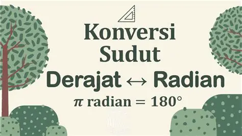 Konversi Sudut Derajat ke Radian dan Sebaliknya