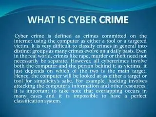 Kriminalisasyon ng Cybercrime