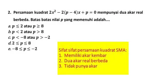 Kriteria untuk Dua Akar yang Sama