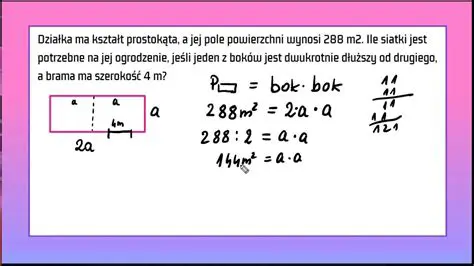 Kroki do obliczenia powierzchni figury