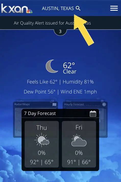 Stay Informed: KXAN Weather App Offers Free, Accurate Forecasts