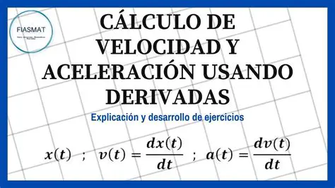 La derivada como una medida de la velocidad