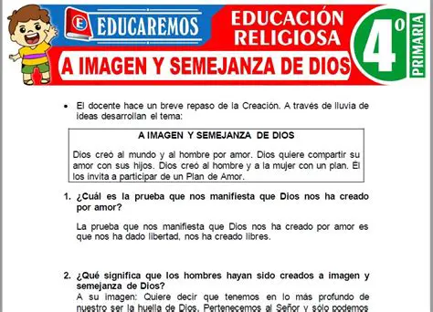 La Imagen y Semejanza de Dios