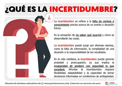 La Incertidumbre y la Duda