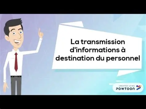 La transmission des informations