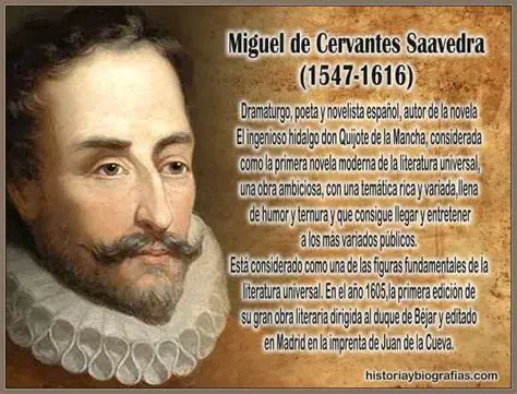 La vida y obra de Miguel de Cervantes Saavedra