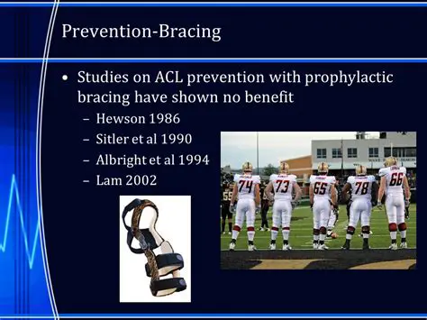 Lack of prophylactic bracing