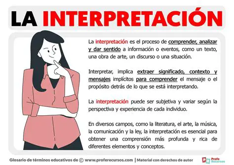 Las Posibles Interpretaciones