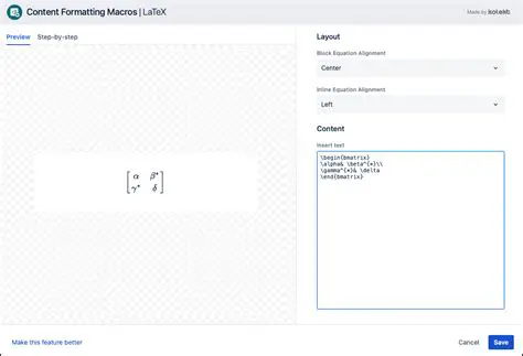 LaTeX Macro Implementation