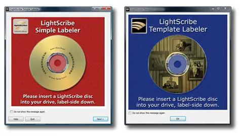 Launch the LightScribe Template Labeler