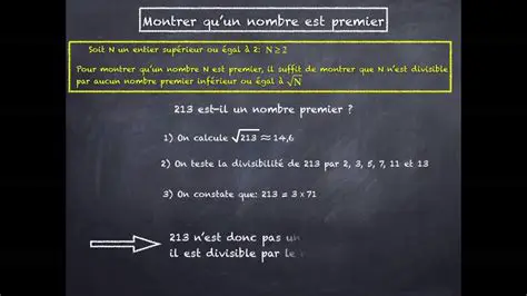 Le nombre est un nombre premier