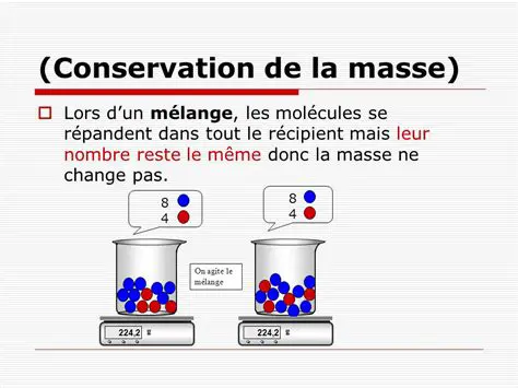 Le principe de conservation de la masse