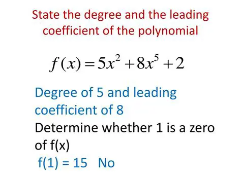 Leading Coefficient and Degree