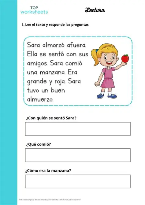 Lee las preguntas siguientes