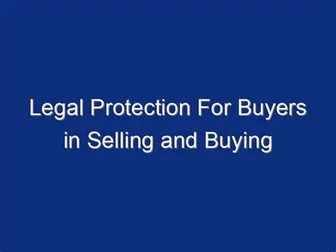 Legal Protection for Buyers