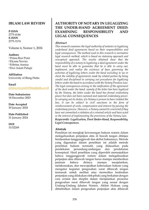 Legal Responsibility Notary