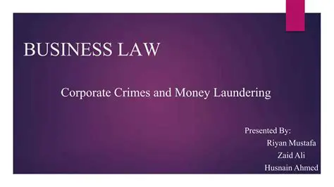 Legal Studies Regarding Corporate Crimes involved in laundering from the sale of narcotics
