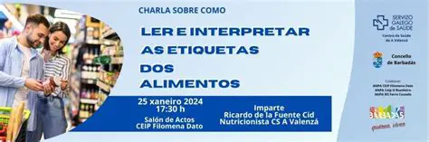 Ler as etiquetas de alimentos