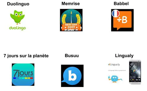 Les applications de langue