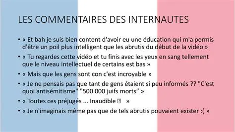 Les commentaires des internautes