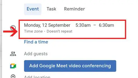 Let user add events to specific times