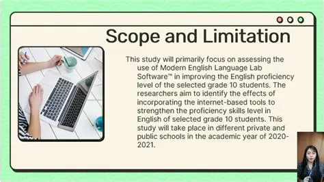 Limitations of Scope of Development and Supervision