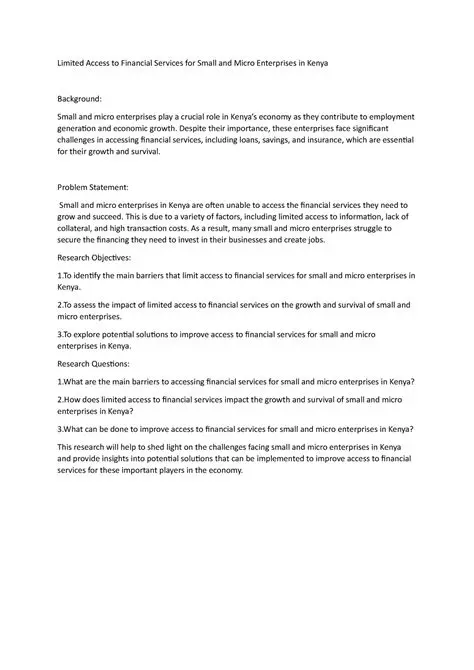 Limited access to financial resources is a major obstacle