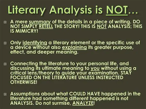 Literary Analysis and Psychological Studies