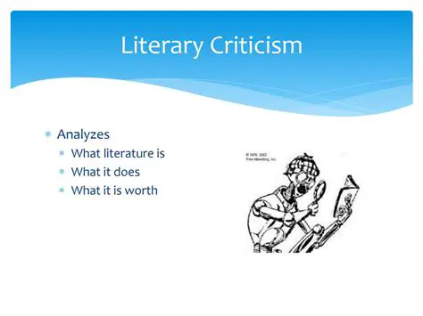 Literary criticism and analysis