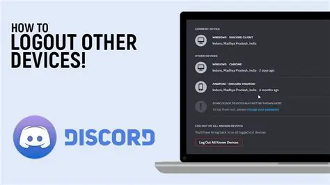 Logging in from another device